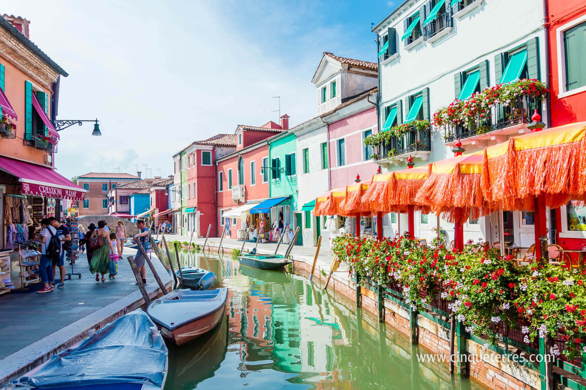 Maisons colorées de l'île de Burano